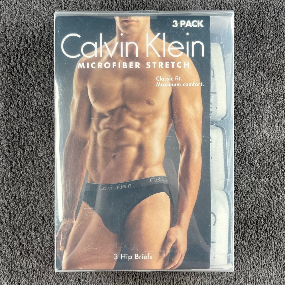 Calvin Klein microfiber stretch hip briefs